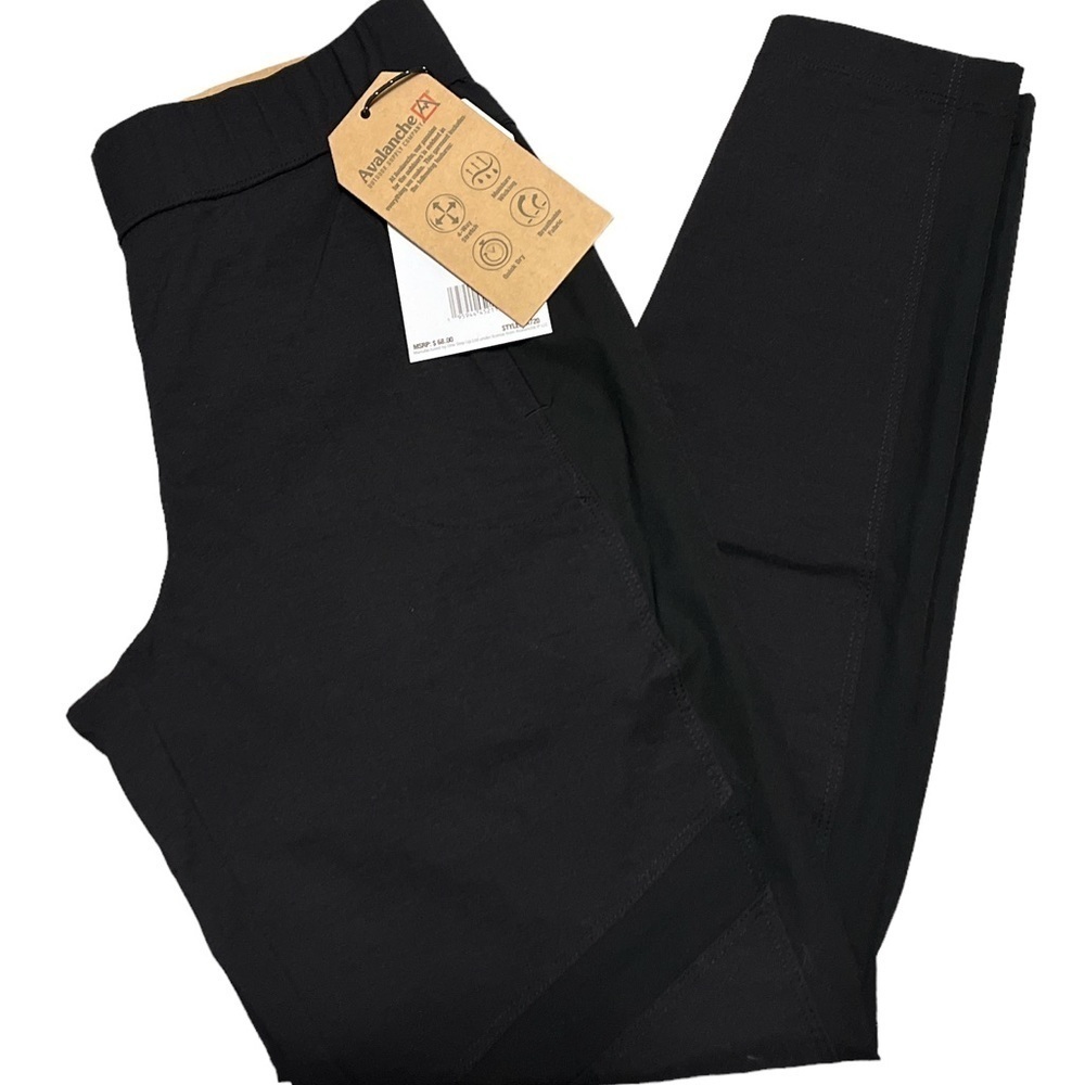 Avalanche black ripstop slim fitting pants, four-way stretch, new, small